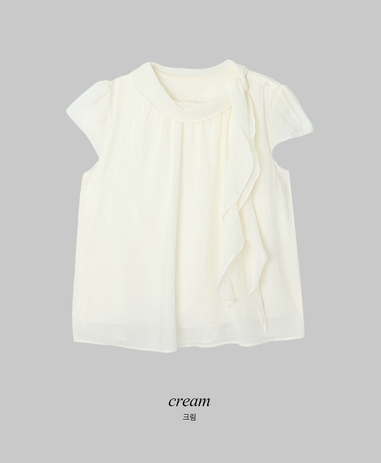 SHOPPERLAND - Chiffon Tie Blouse
