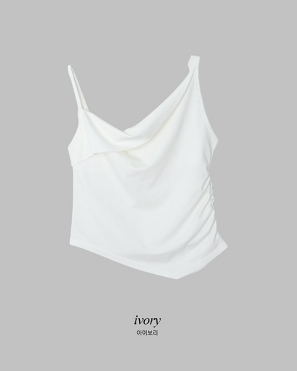 SHOPPERLAND - Drape Shirring Blouse