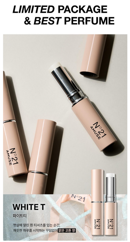 [AMUSE X N21] 24/7 Solid Perfume Bar - White T