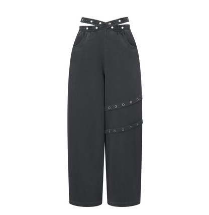 [Aespa Winter Worn] EUCT  Dual-Waist Eyelet Sweatpants