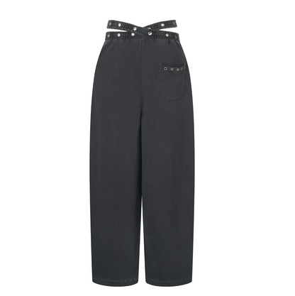 [Aespa Winter Worn] EUCT  Dual-Waist Eyelet Sweatpants