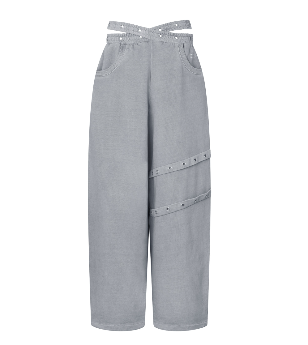 [Aespa Winter Worn] EUCT  Dual-Waist Eyelet Sweatpants