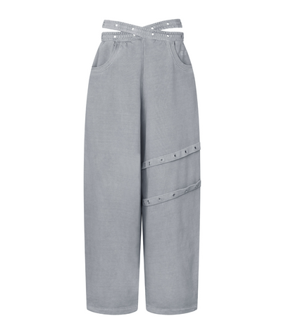 [Aespa Winter Worn] EUCT  Dual-Waist Eyelet Sweatpants