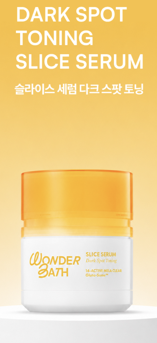 WONDERBATH - SLICE SERUM 60 sheets (pore tightening / dark spot toning / volume lifting)