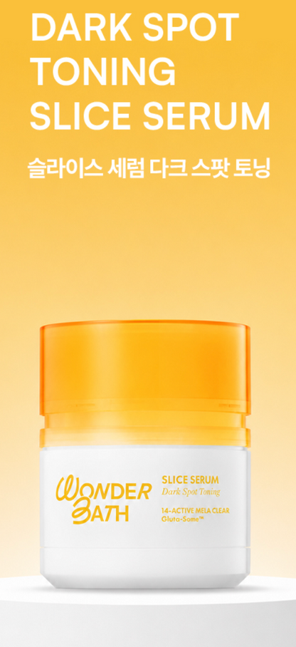 WONDERBATH - SLICE SERUM 60 sheets (pore tightening / dark spot toning / volume lifting)