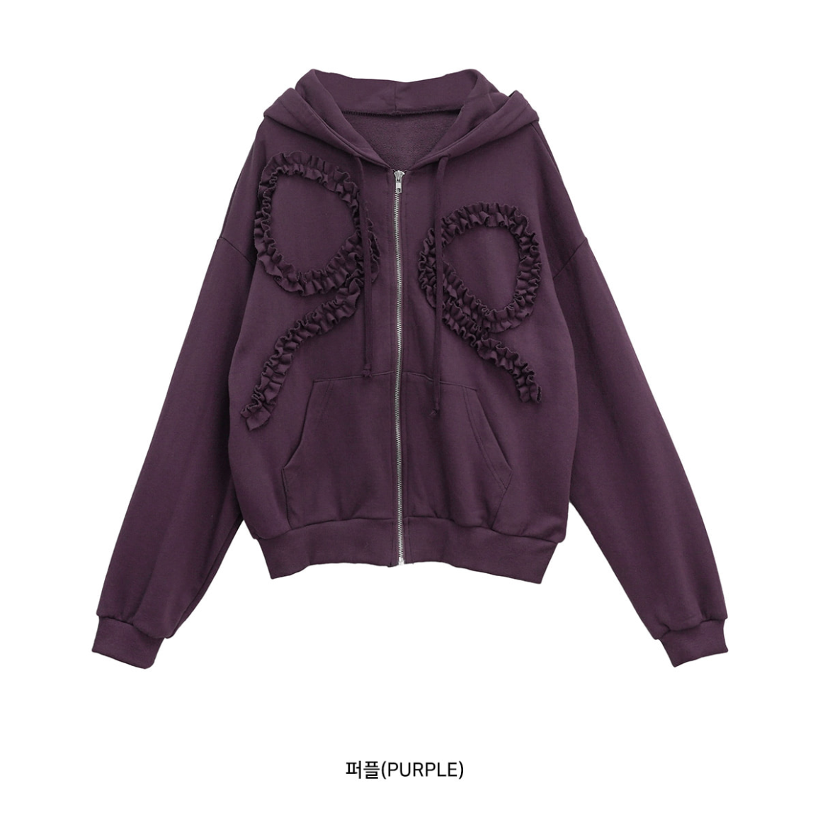 Binary01 - Becken Ribbon Zip-up Hoodie