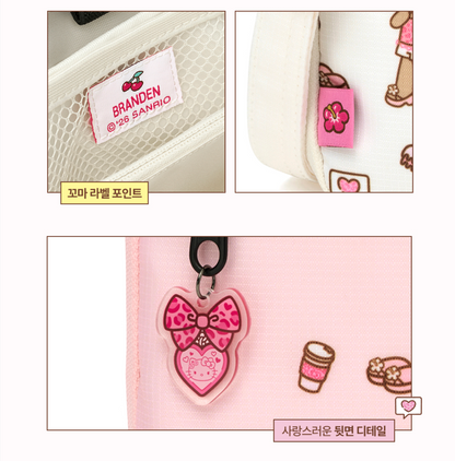 [Sanrio EDITION] Brandon Leopard Hello Kitty Safe Plus Wallet Bag - Leopard Kitty