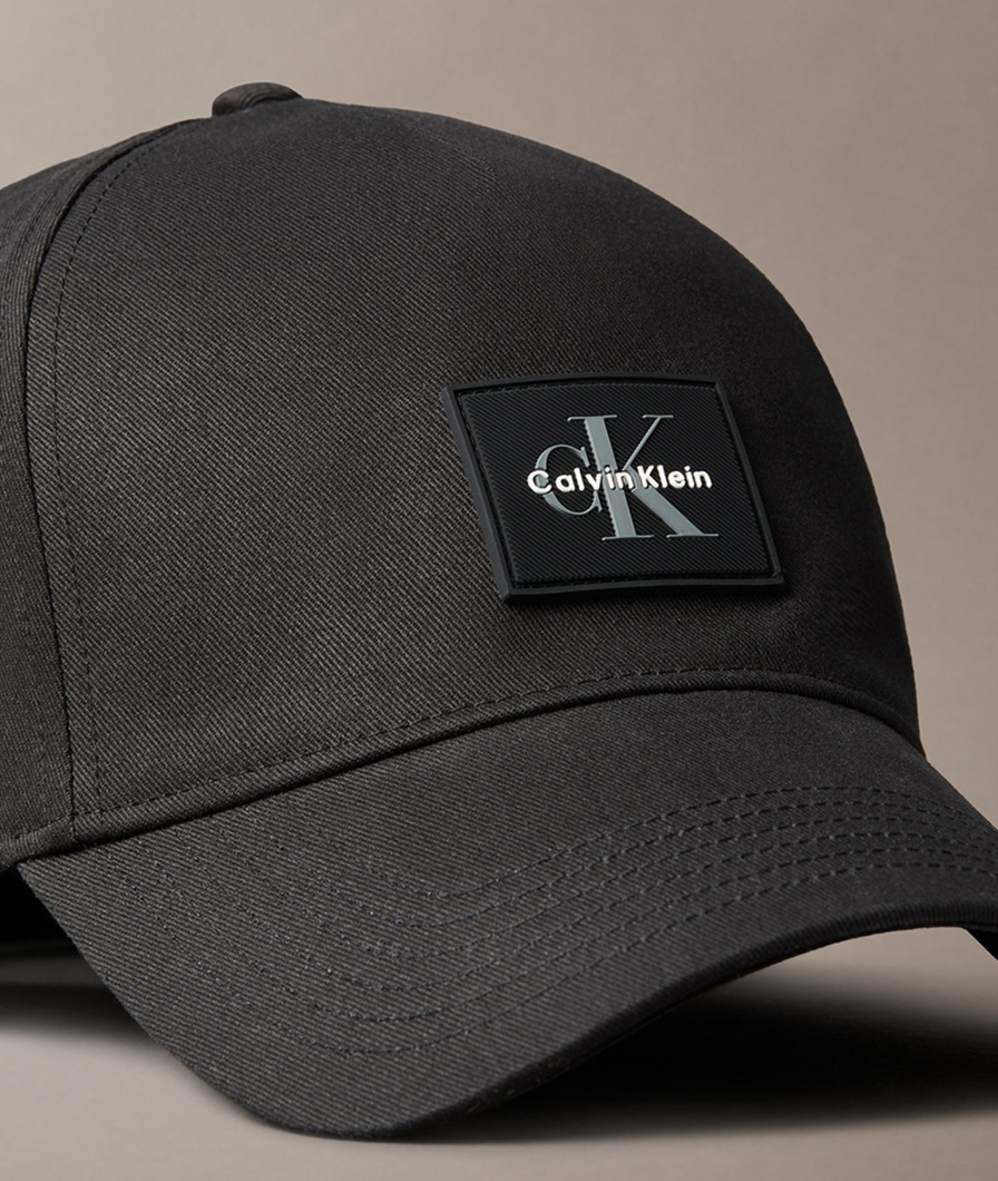 [BTS Jungkook Pick] CALVIN KLEIN Monologo Rubber Patch Ball Cap
