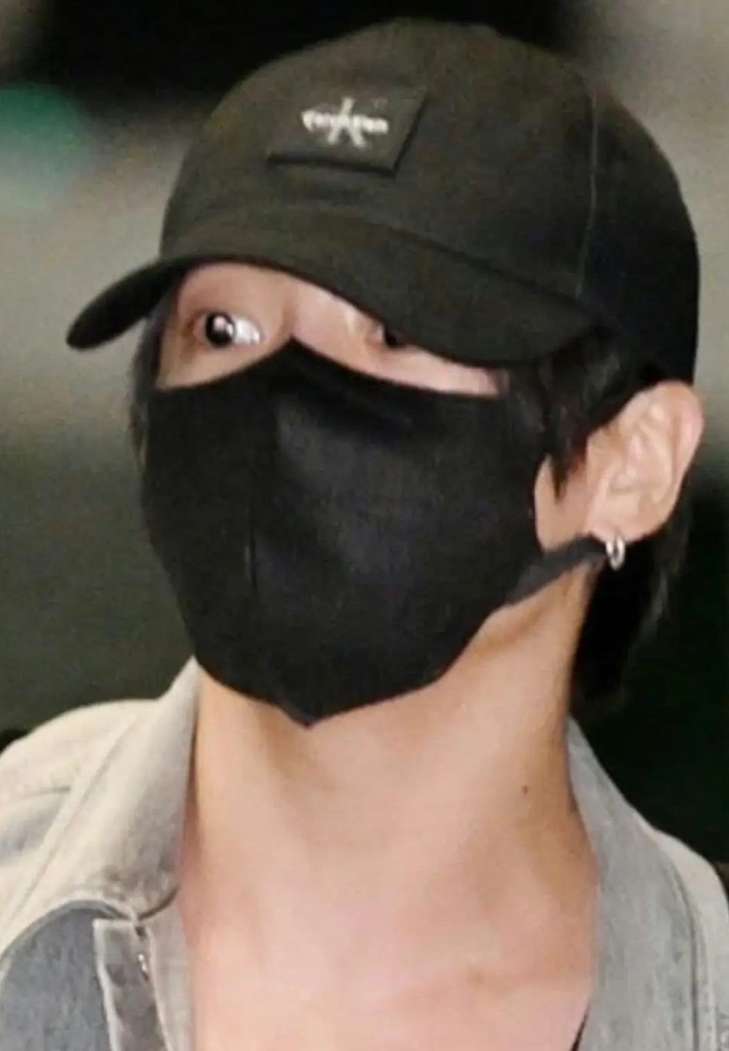 [BTS Jungkook Pick] CALVIN KLEIN Monologo Rubber Patch Ball Cap