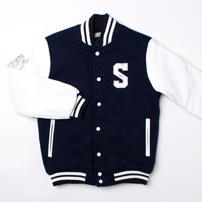 Seoul National University - Baseball Jacket (NAVY)