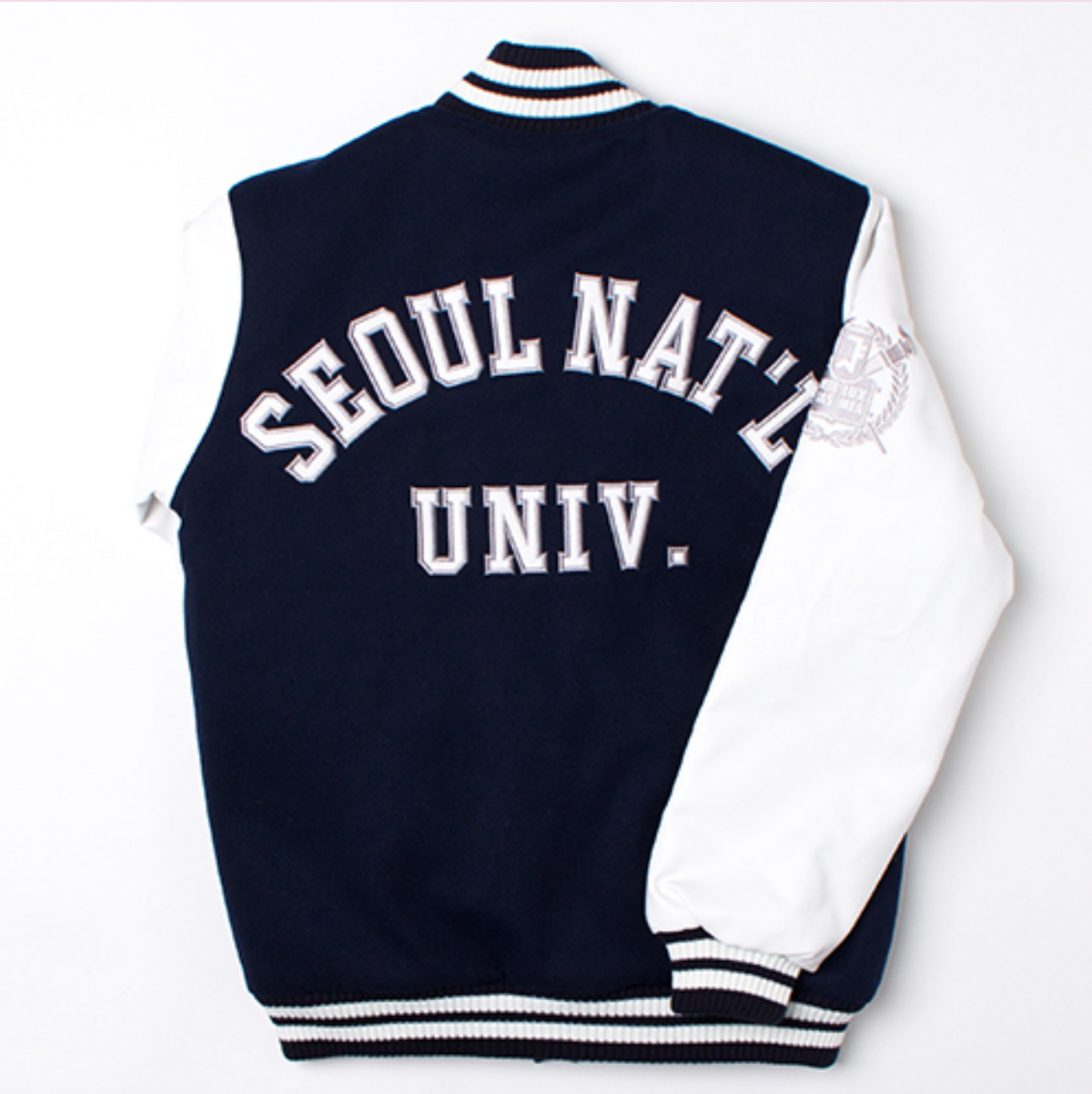 Seoul National University - Baseball Jacket (NAVY)