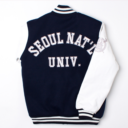 Seoul National University - Baseball Jacket (NAVY)