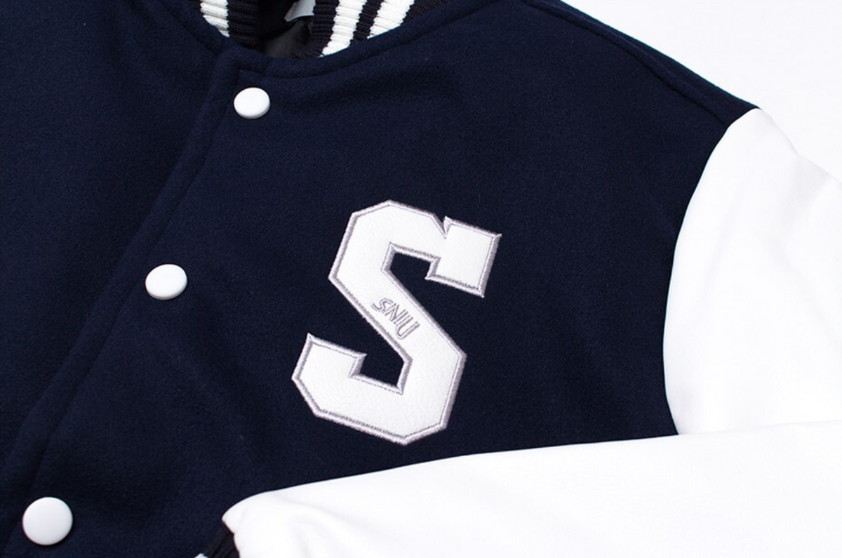 Seoul National University - Baseball Jacket (NAVY)