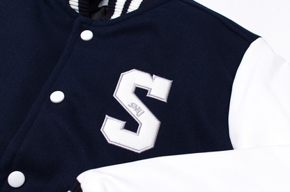 Seoul National University - Baseball Jacket (NAVY)