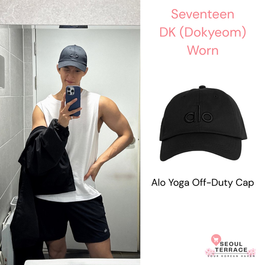 Seventeen DK (Dokyeom) Worn Alo Yoga Off-Duty Cap-Black