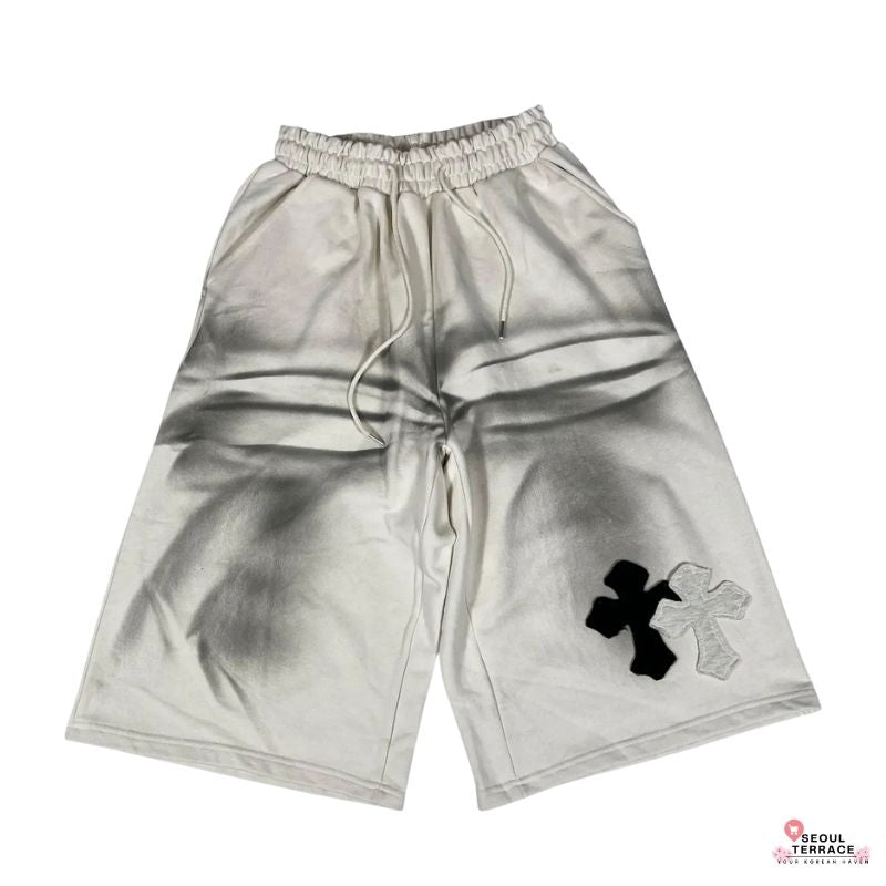 Stray Kids Felix WORN Layered Bermuda Shorts Cream