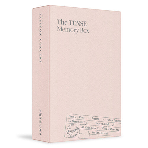TAEYEON CONCERT The TENSE Memory Box (Digital Code)