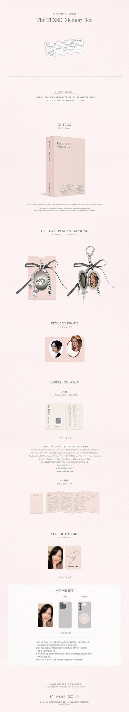 TAEYEON CONCERT The TENSE Memory Box (Digital Code)