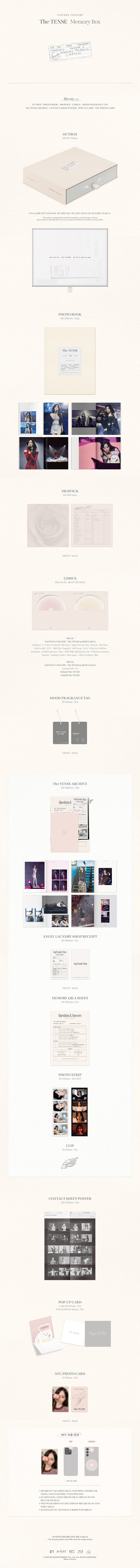 TAEYEON CONCERT [The TENSE] Memory (Box Blu-ray)