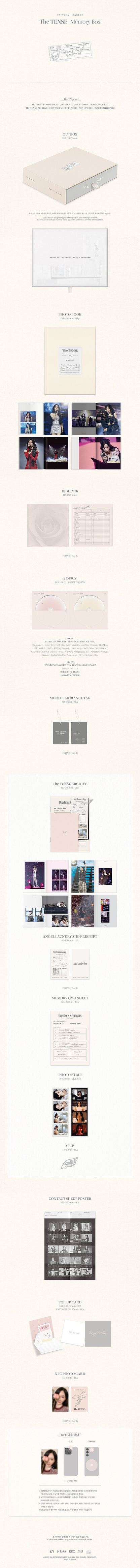TAEYEON CONCERT [The TENSE] Memory (Box Blu-ray)