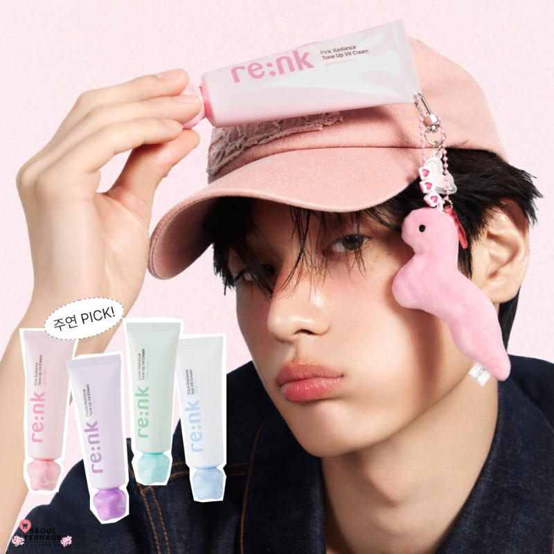 [THE BOYZ] Juyeon Pick RE:NK Radiance Tone-Up Glow Cream 50ml with Gifts Photocards & Keyring