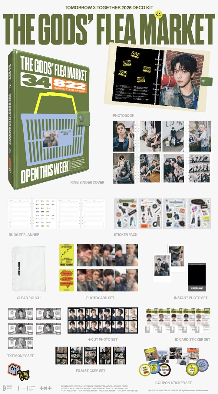 TXT Photobook 2026 Deco Kit THE GOD'S FLEA MARKET – SEOUL TERRACE