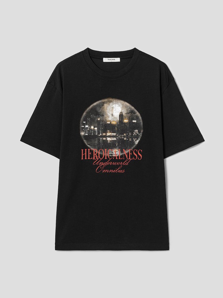 8SECONDS Night Graphic T-Shirt – Worn by ENHYPEN Sunoo