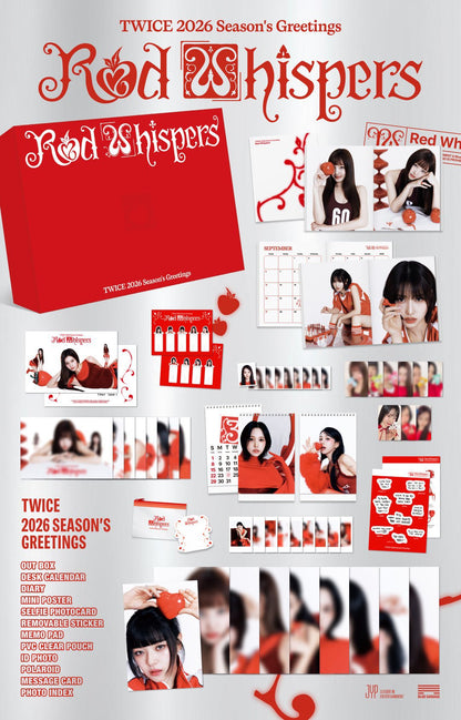TWICE 2026 SEASON'S GREETINGS [RED WHISPERS] With Pre-Order Gifts