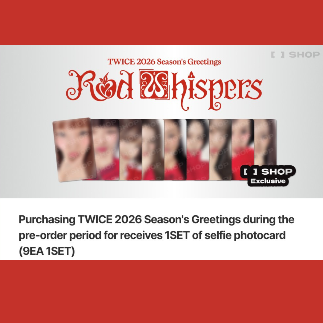 TWICE 2026 SEASON'S GREETINGS [RED WHISPERS] With Pre-Order Gifts