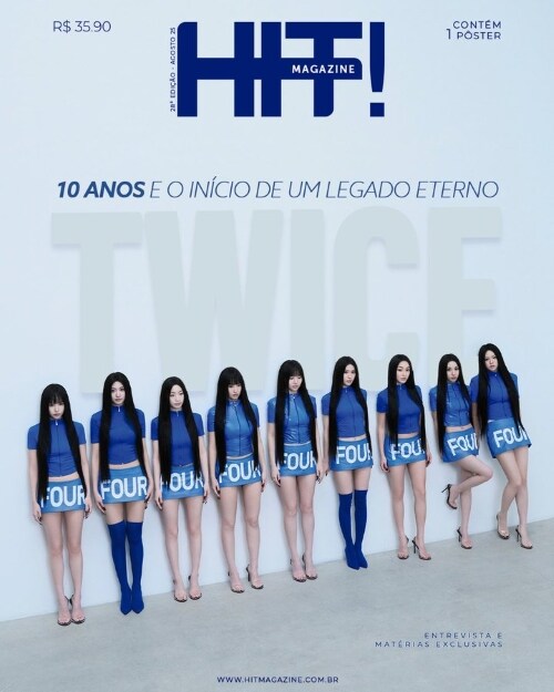 TWICE x HIT! Magazine 2025.8 (August) Magazine (+ Poster + Postcard)