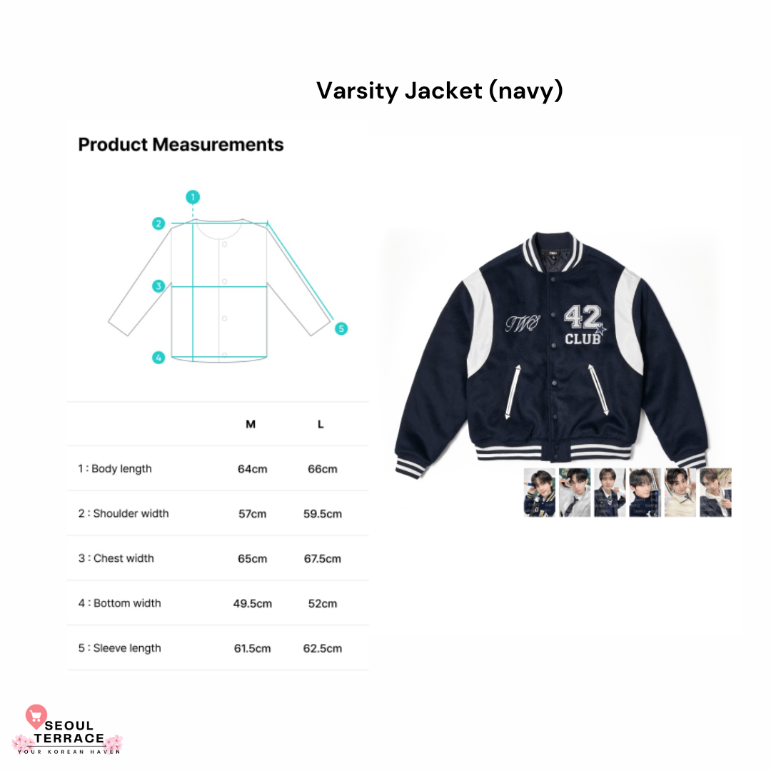 【匿名配送】 トレカ付 TWS 42:CLUB VARSITY JACKET TWS 1ST FANMEETING 42:CLUB IN SEOUL Official Merch – SEOUL
