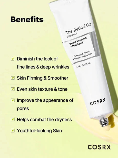 [Wrinkle Elasticity] COSRX The Retinol 0.3 Cream 20ml