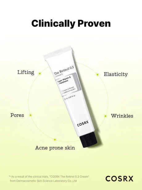 [Wrinkle Elasticity] COSRX The Retinol 0.3 Cream 20ml