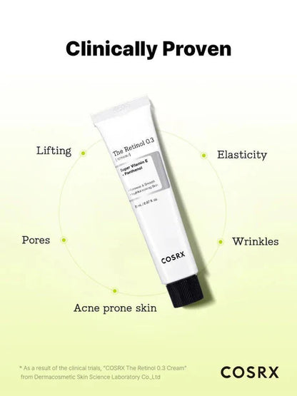 [Wrinkle Elasticity] COSRX The Retinol 0.3 Cream 20ml