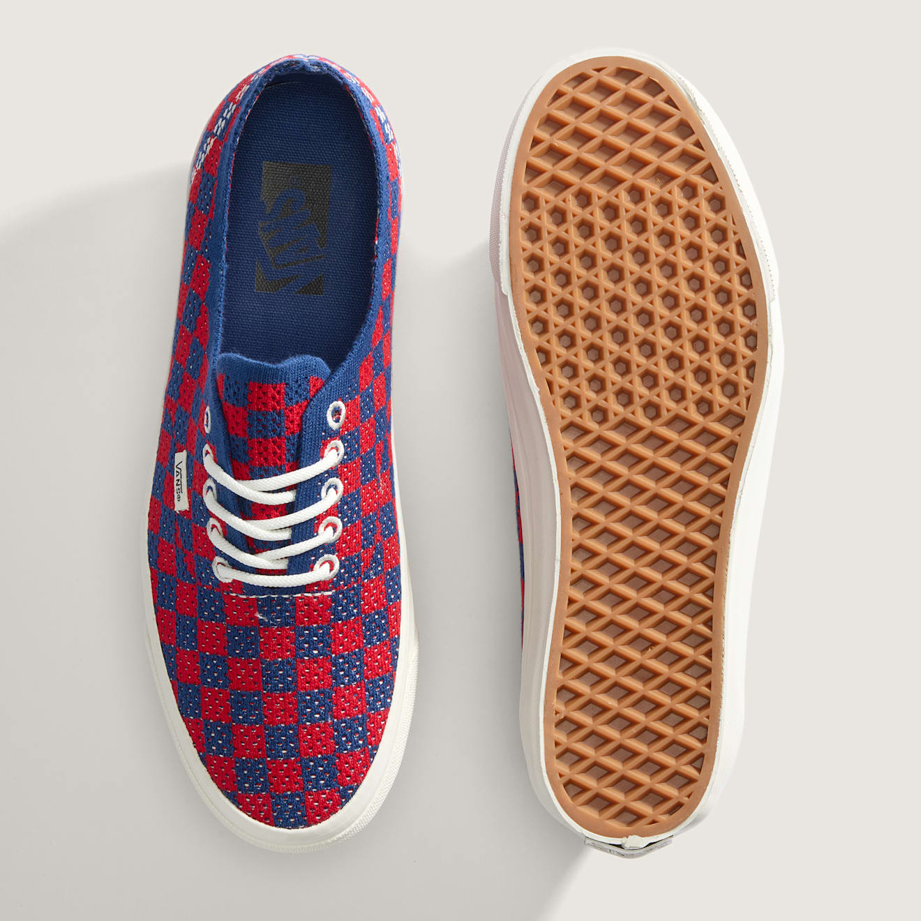 Cortis X Vans Vans Premium Authentic 44 Engineered Knit Punk Check Sneaker