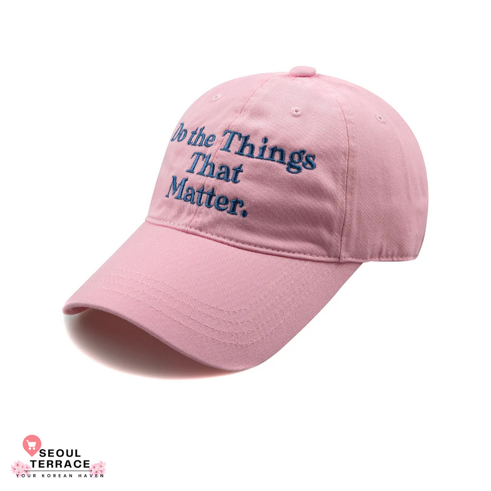 WICK 'Do the things that matter' Cap Worn by Seventeen WONWOO – SEOUL ...