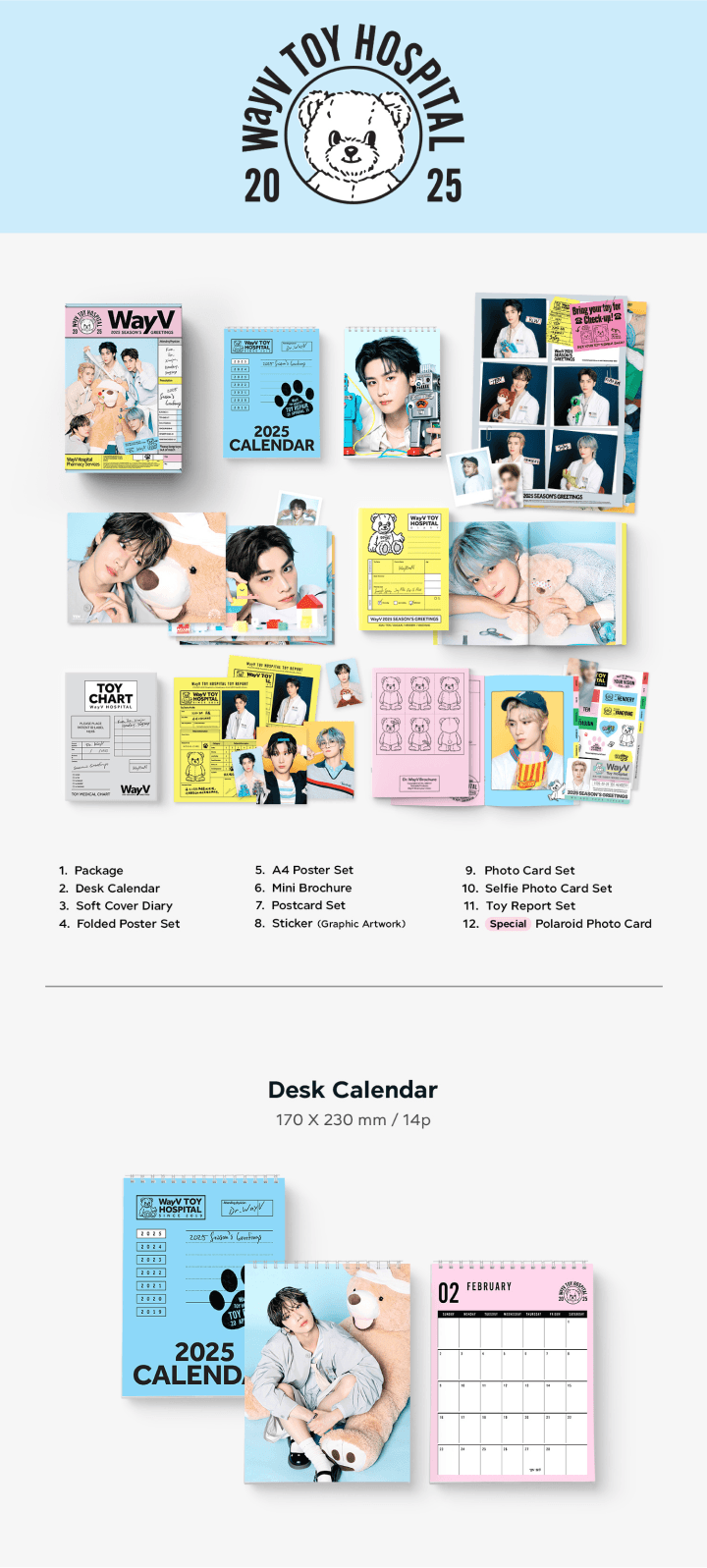 WayV 2025 Season's Greetings Calendar Diary