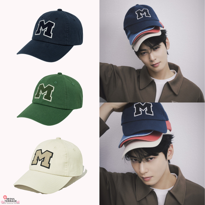 [Worn by Cha Eunwoo] Marithé et François Girbaud - M LOGO APPLIQUE CAP