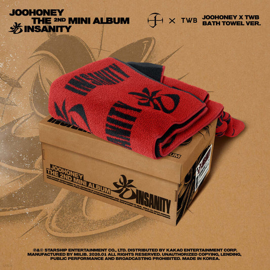 MONSTA X JOOHONEY - 2nd Mini Album INSANITY (JOOHONEY X TWB BATH TOWEL VER.)