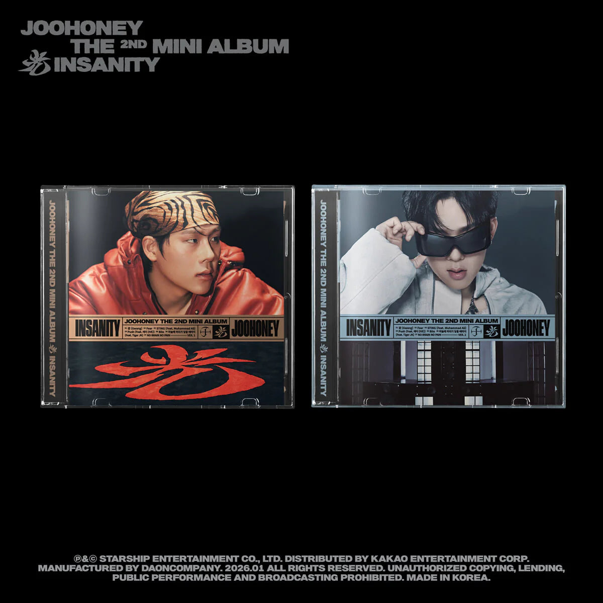 MONSTA X JOOHONEY - 2nd Mini Album INSANITY (JEWEL VER.)