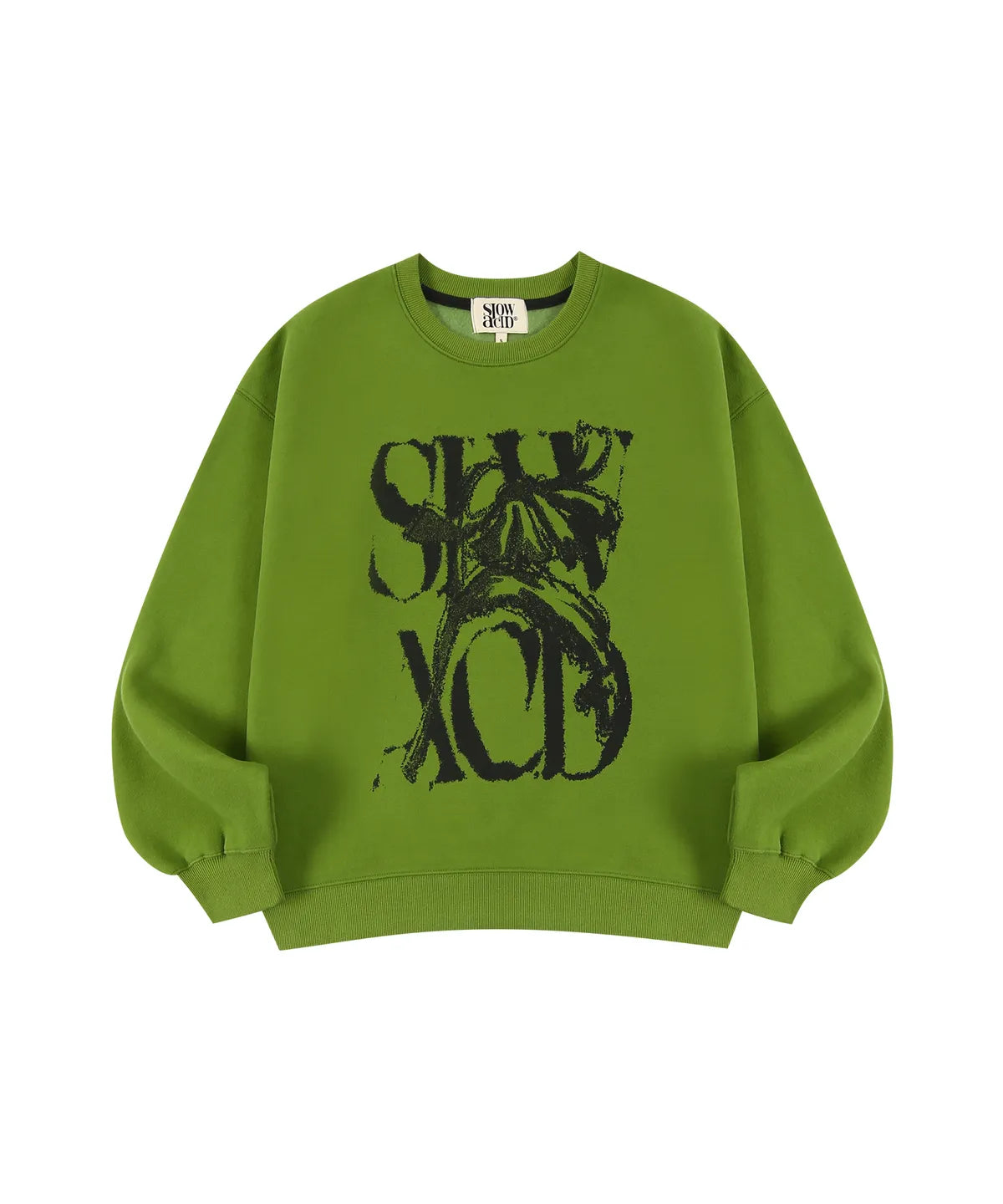 Slow Acid Peach Skin Rusty Logo Sweatshirt Seen Worn by Slow Acid Peach Skin Rusty Logo Sweatshirt Seen Worn by