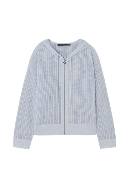 [Straykids Hyunjin Worn] 26 Summer Guess Unisex Crochet Sweater Zip-Up