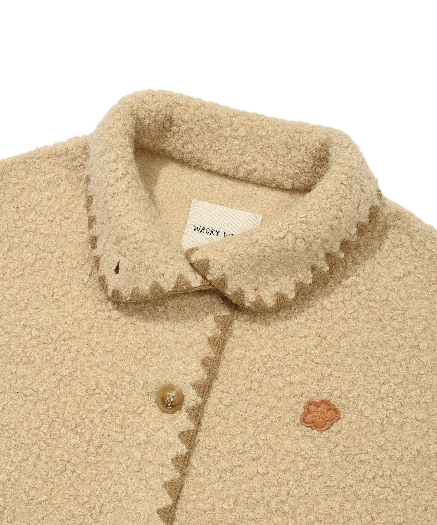[AESPA Giselle’s Wear] WACKY WILLY Women's Shearling Stitch Jacket