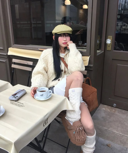 [BTS Suga Worn] Songi Songi × Yase Native Tassel Natural Wool Clog