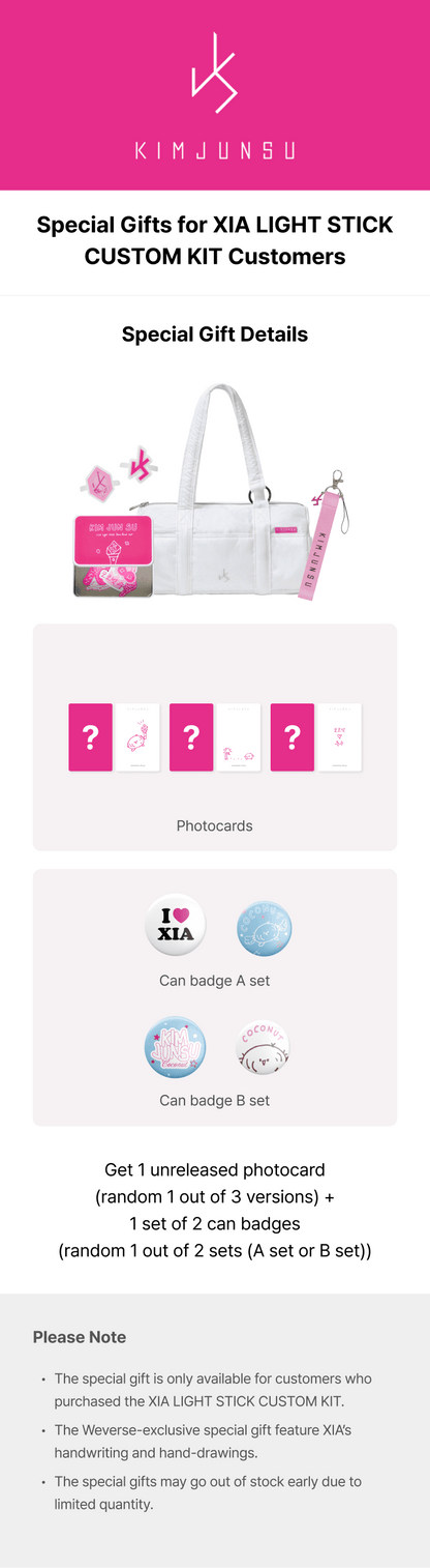 KIM JUN SU XIA LIGHT STICK CUSTOM KIT