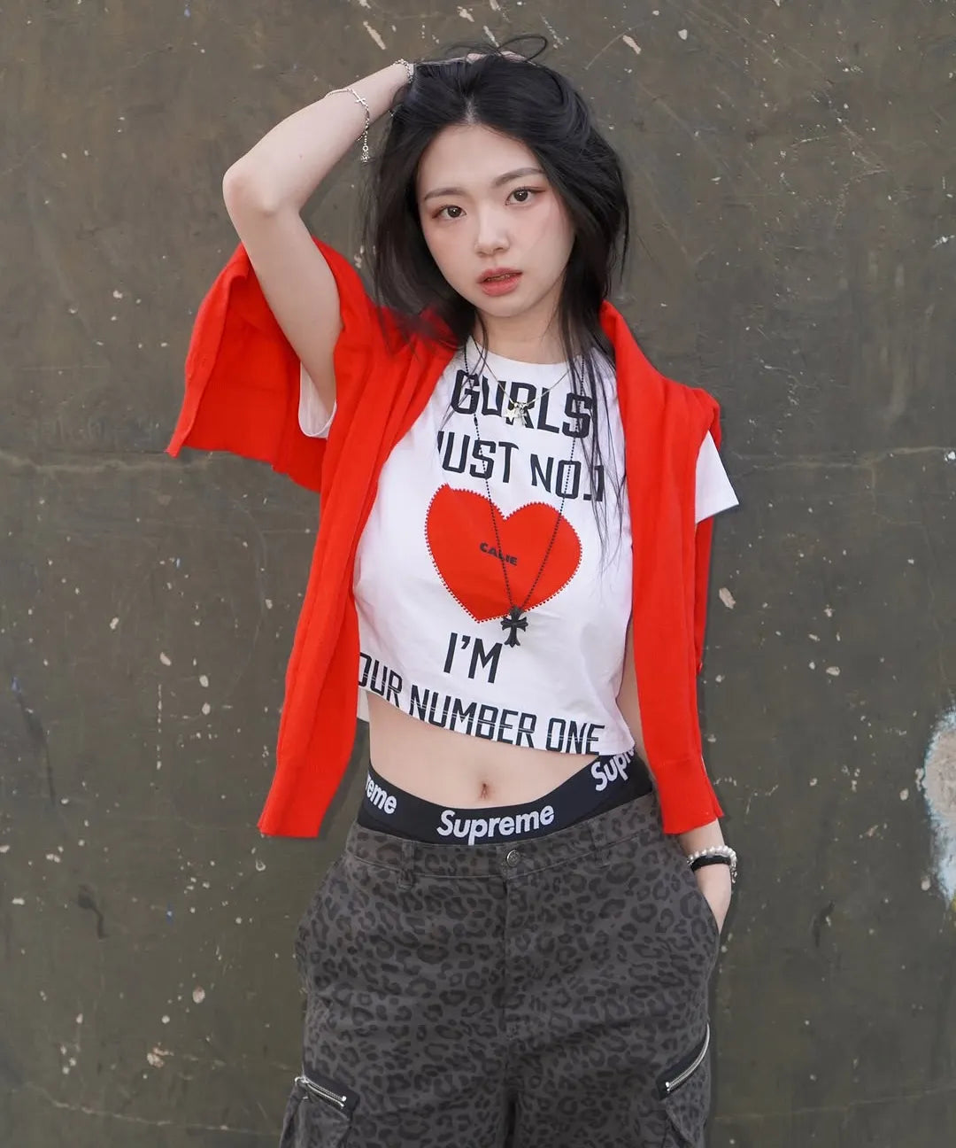 [Aespa Karina Worn] ASIF CALIE Gurls Just T-Shirt