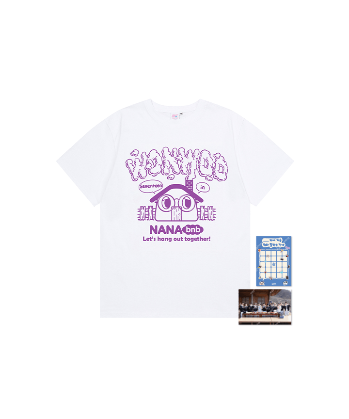 SEVENTEEN NANA bnb ミンギュ　Tシャツ　Lサイズ NANA bnb WITH SEVENTEEN Official GOODS MD MINGYU T-Shirt L