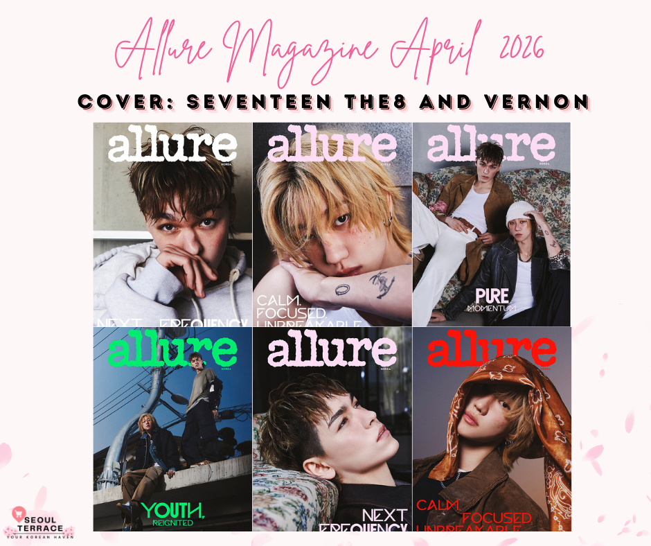 [SEVENTEEEN] THE8 and VERNON: ALLURE MAGAZINE APRIL 2026 (RANDOM COVER)