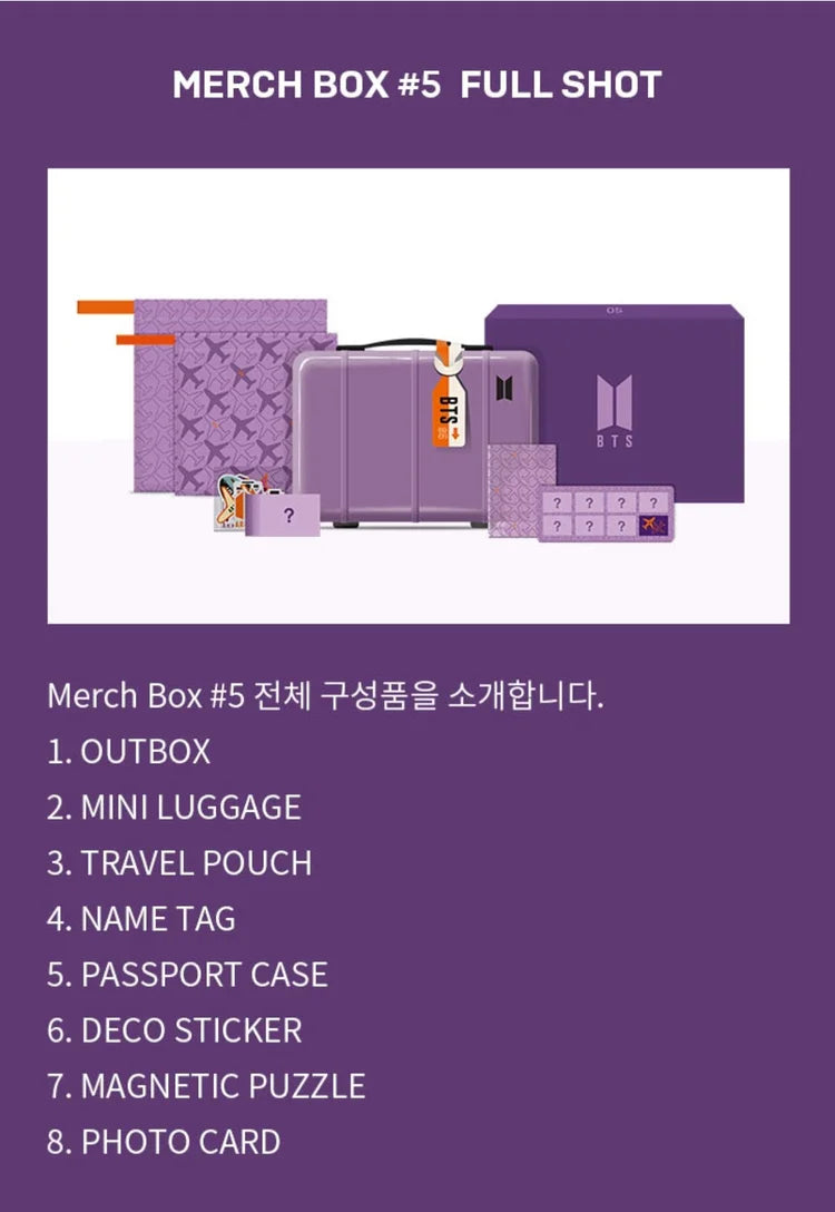 BTS MERCH BOX #5