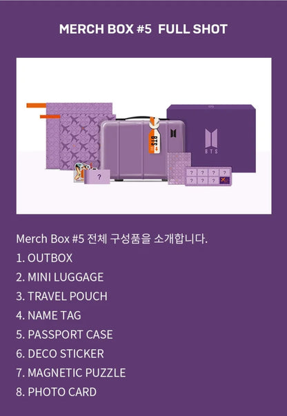 BTS MERCH BOX #5